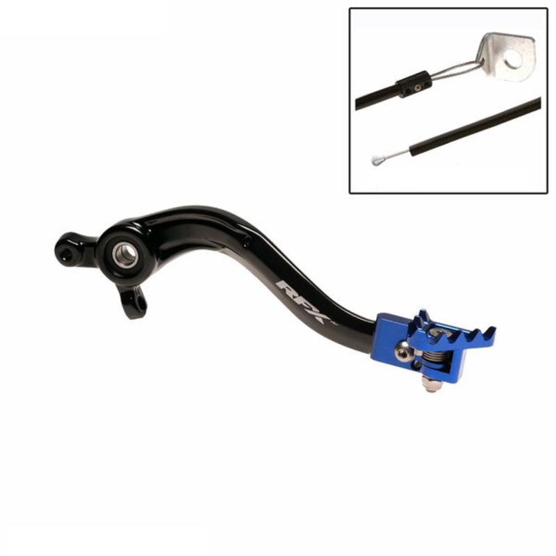 RFX PRO FLEXI-TIP BRAKE PEDAL, BLK/BLU