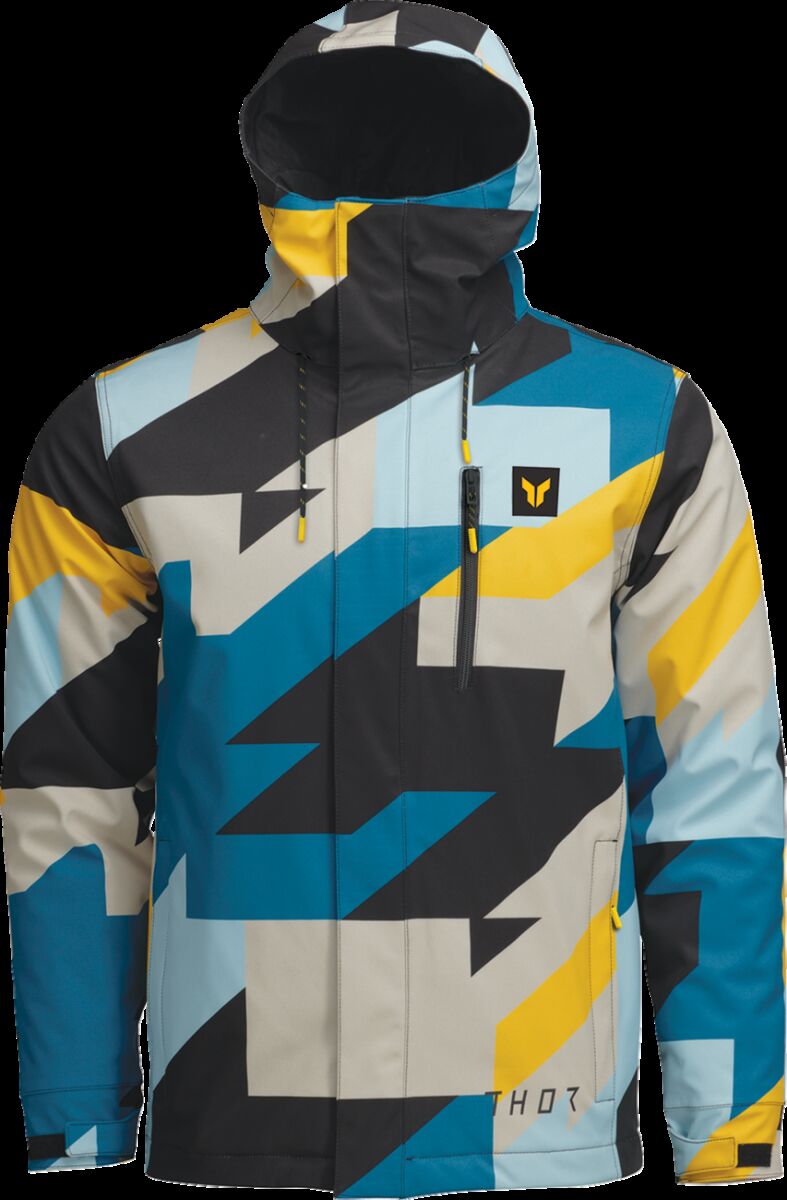 JACKET TOUR BRAVE BL/YL 2X