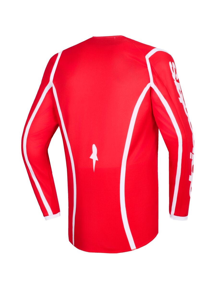 JERSEY FLUID APEX RED/WHITE L